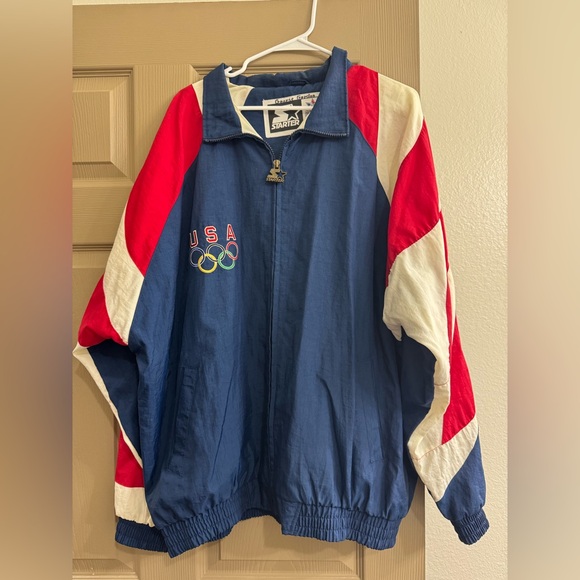 Starter 1996 USA Olympic Windbreaker Jacket XL